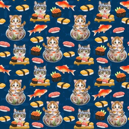 CF Instagram Famous Sushi Cats-Navy