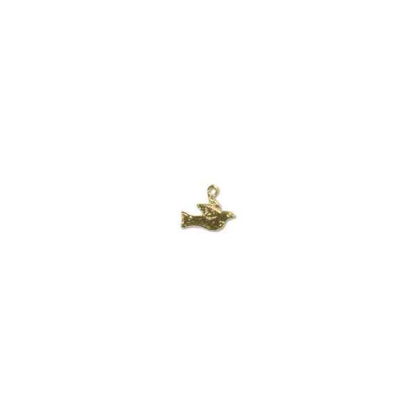 G/F 12x14mm Dove Charm 0.38gm