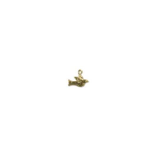 G/F 12x14mm Dove Charm 0.38gm