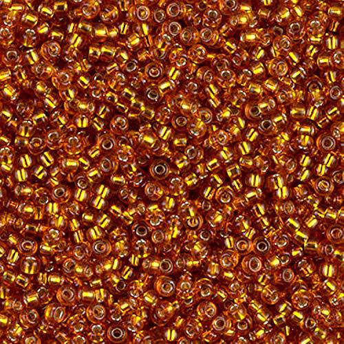 Miyuki Seed Beads 11/0 Topaz Silver Lined