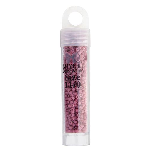 Miyuki Delica 11/0 5.2g Vial Antique Rose Opaque Matte-Dyed
