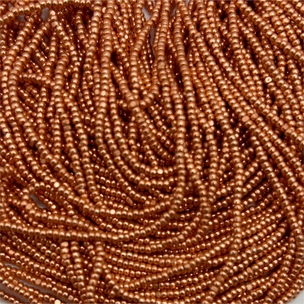 Czech 13/0 Copper Metallic Charlotte Cut