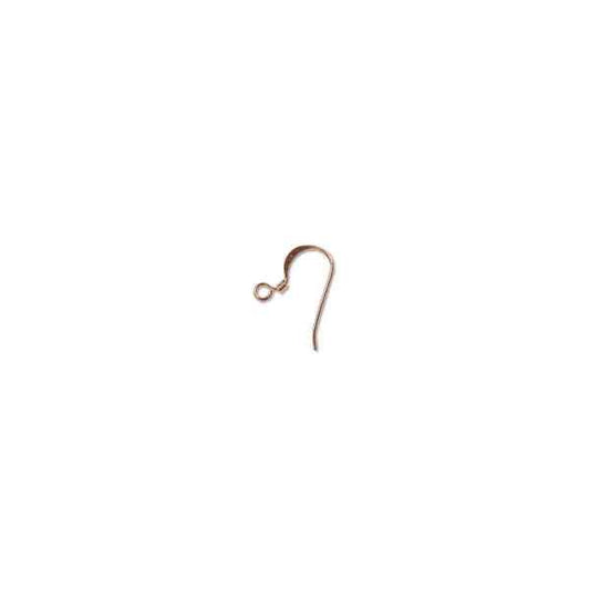 Hook Ear Wire 18 Mm W Coil Copper Plate