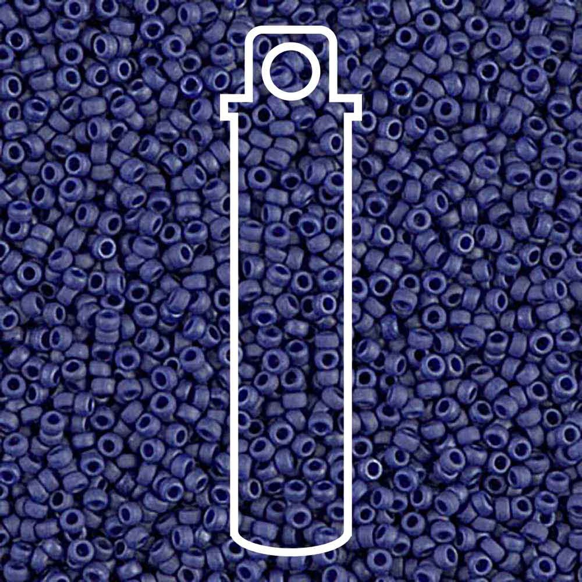 Miyuki Round 15/0 Matte Metallic Sapphire Blue 8.2 Grams