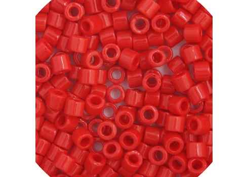 Delica 15/0 RD Red Opaque