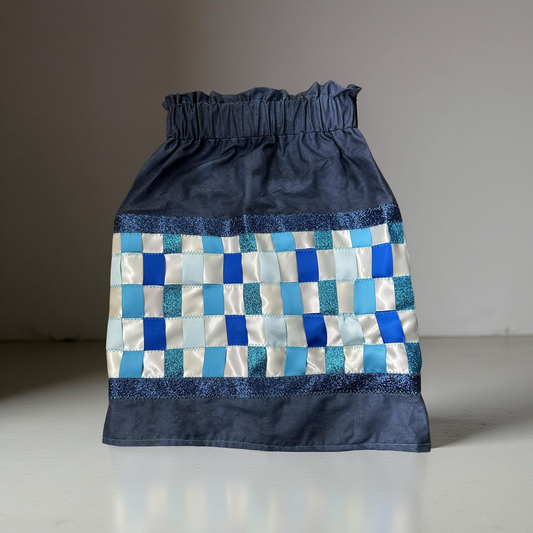 Youth Ribbon Skirt Checkered-Ieesha Redman