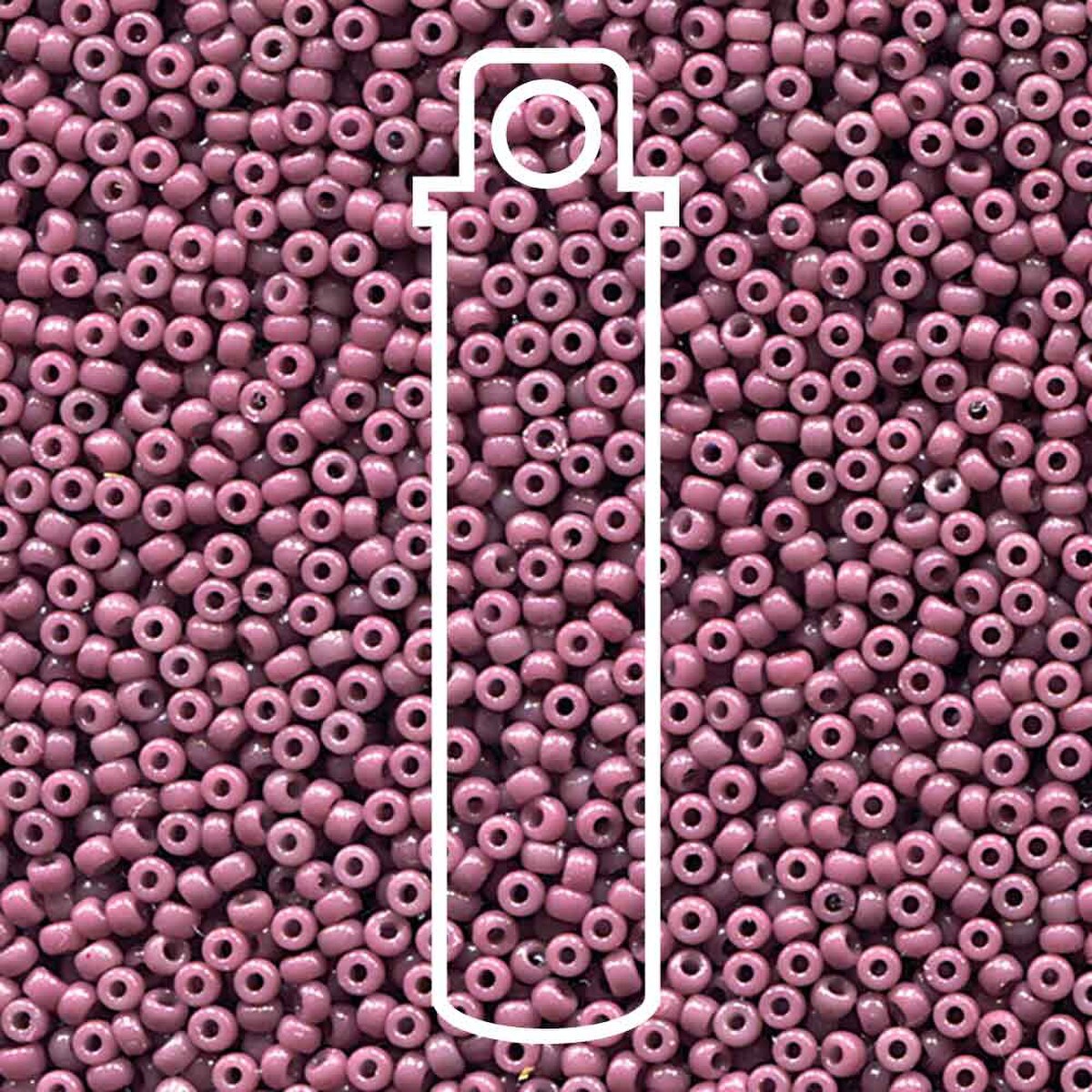 Miyuki Seed Beads 11/0 Opaque Dyed Mauve Duracoat 23g