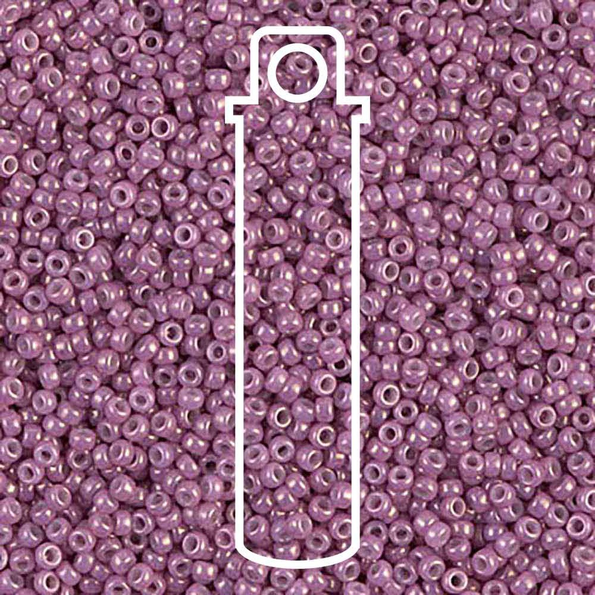 Miyuki Round 15/0  Opaque Dark Orchid Luster