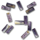 Quahog Wampum- Tube Purple 10 x 4mm