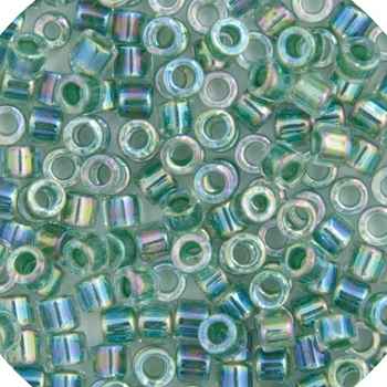 Miyuki Delica 11/0 5.2g Vial Green Lime AB Lined-Dyed