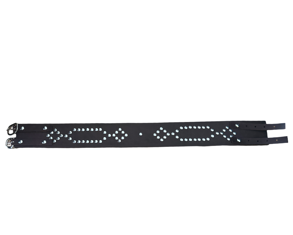Youth Leather Belt -Dk Brown (Bear Paws Cultural Art