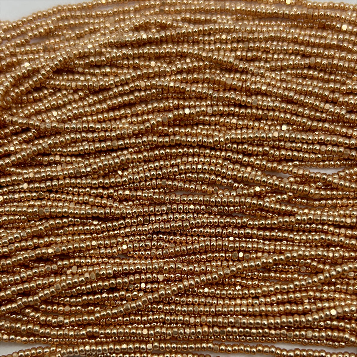 Czech 13/0 Gold Metallic Charlotte Cut