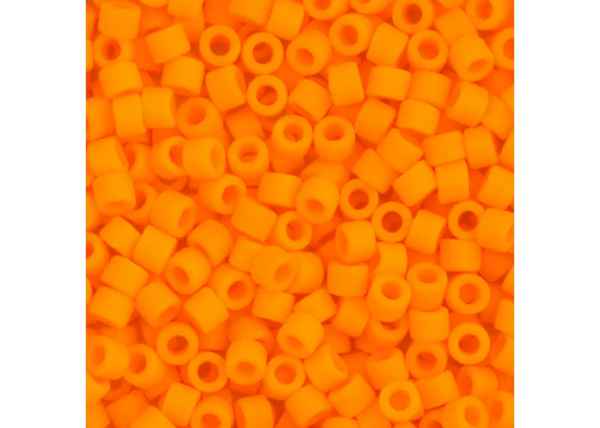 Miyuki Delica 11/0 5.2g Vial Orange Mandarin Opaque Matte
