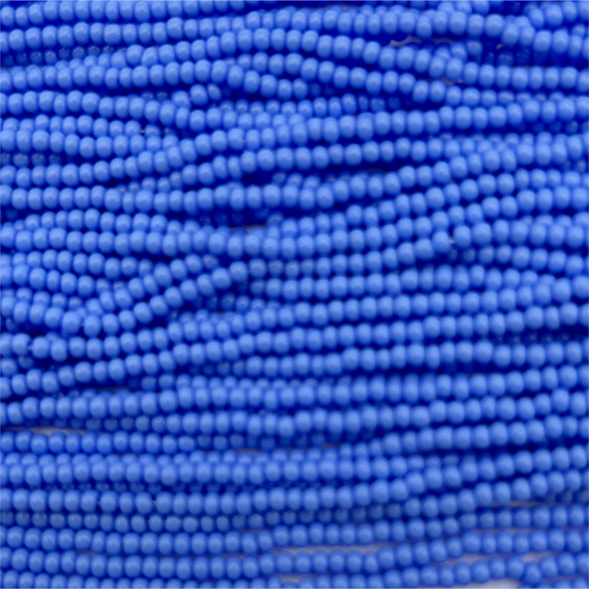 Czech Seed Bead 11/0 Op Pale Blue Strung