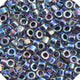 Miyuki Delica 11/0 5.2g vial Dark Blue AB Lined-Dyed