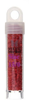 Delica 15/0 RD Red Opaque