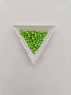 Fire-Polished Glass, Op. Lt. Green, 4mm Faceted Round, Approx. 100 per bag.