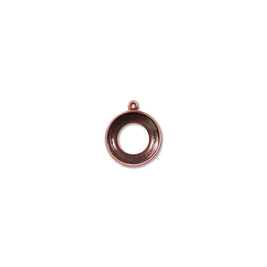 PENDANT 20MM 4139-1 RING COPPER FINISH