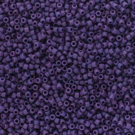 Miyuki Delica 11/0 5.2g Vial Frosted Glazed Purple Matte