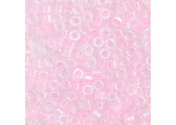 Miyuki Delica 11/0 5.2g vial Pink AB Lined-Dyed
