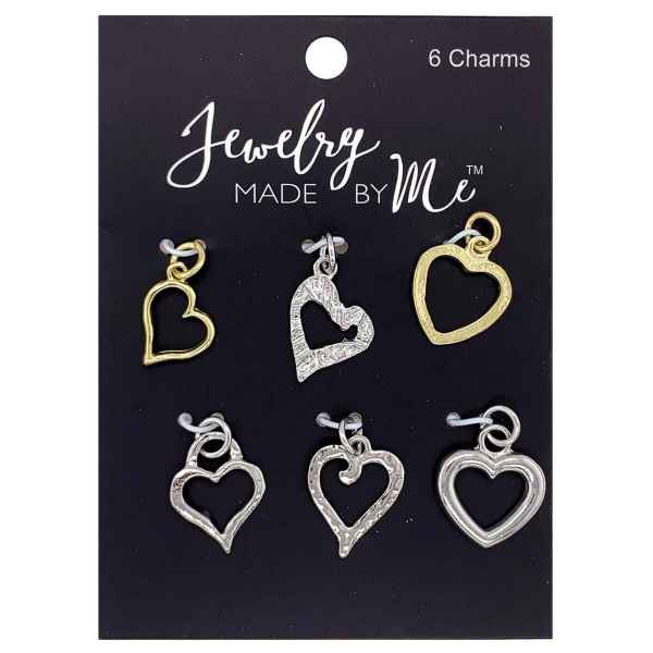 Charms Heart Multi 6 Pieces