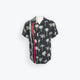 Adult Ribbon Shirt Black Palm Trees- Size Small