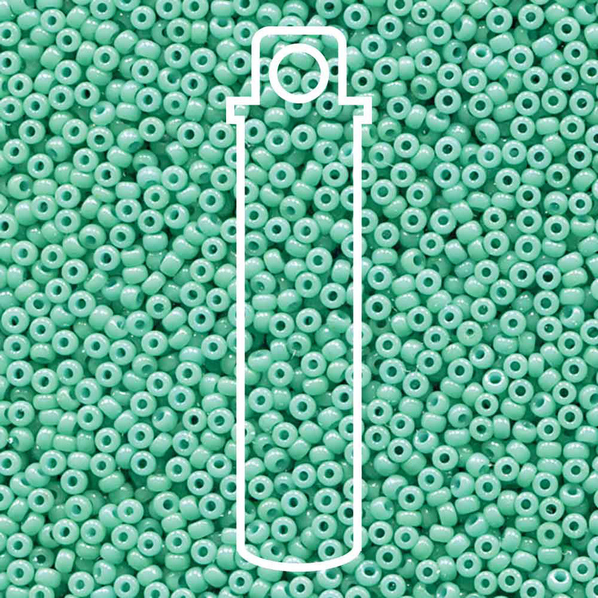 Miyuki Seed Bead 11/0 Duracoat Opaque Dyed Turquoise 23 Grams/Tube