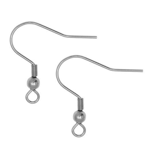 Hook Ear Wire Stainless Stee (72 Pcs)
