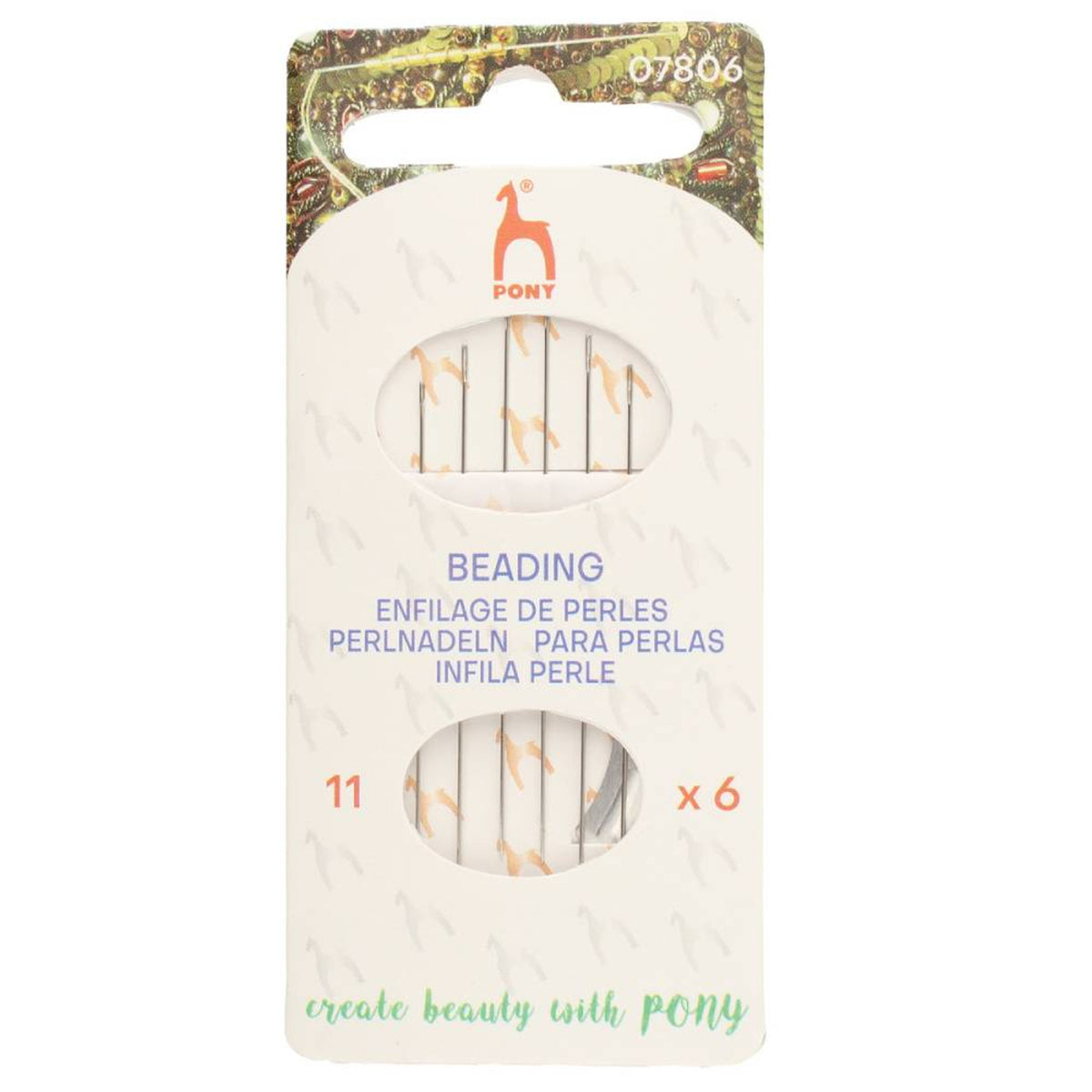 Pony Beading Needle 6 11/0