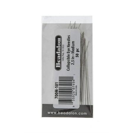 Collapsible Eye Needles (6.4 cm) Med 50pc