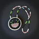 Floral Beaded Medallion Necklace-Elexia Saari
