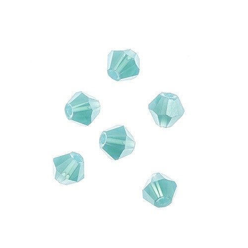 Bicone 4mm Opaque Turquoise Blue