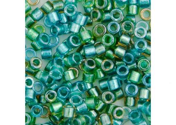 Miyuki Delica 11/0 5.2g Vial Aqua Teal Green Sparkle Lined