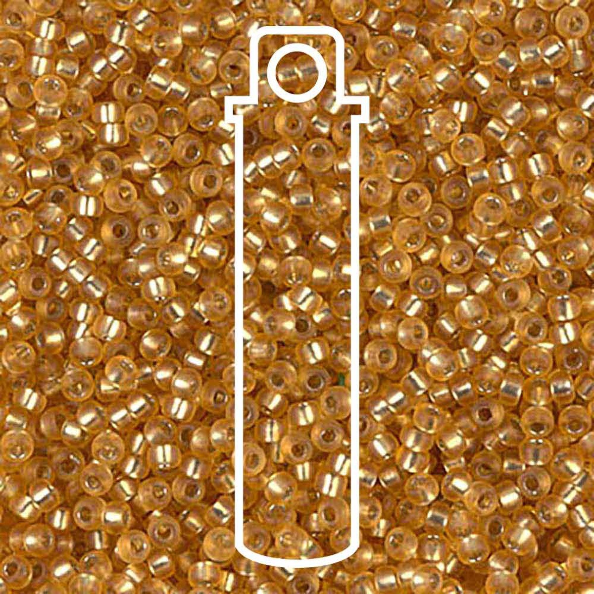 Miyuki Seed Bead 11/0 Dark Gold Matte Silver Lined