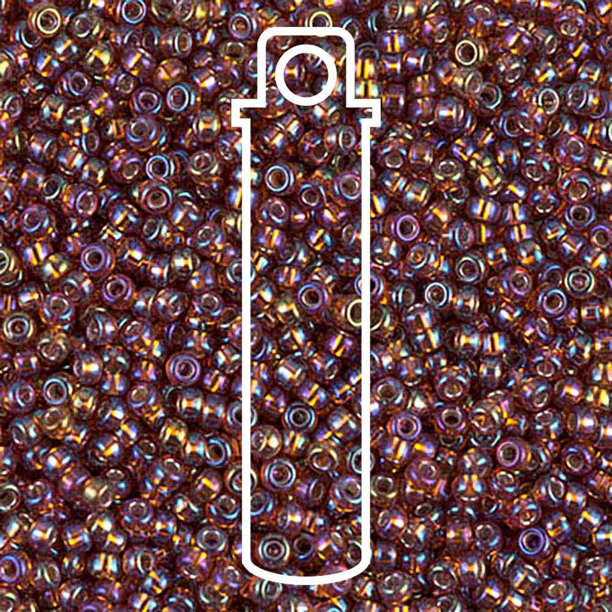 Miyuki Seed Bead 11/0 Dark Topaz Ab Silver Lined