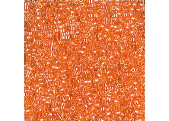 Miyuki Delica 11/0 5.2g Vial Orange Transparent Luster