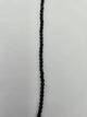 Fire-Polished Glass, Jet Black, 4mm Faceted Round, Approx. 100 per bag.