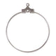 Hoop 30 Mm W/ Hole Silver Plate (36 Pcs)
