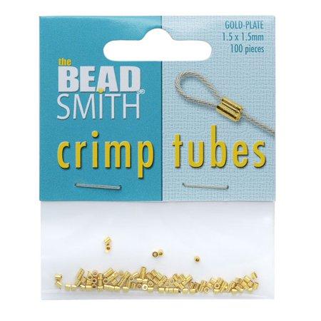 Tube Crimp Beads 1.5x1.5mm 100 Pcs