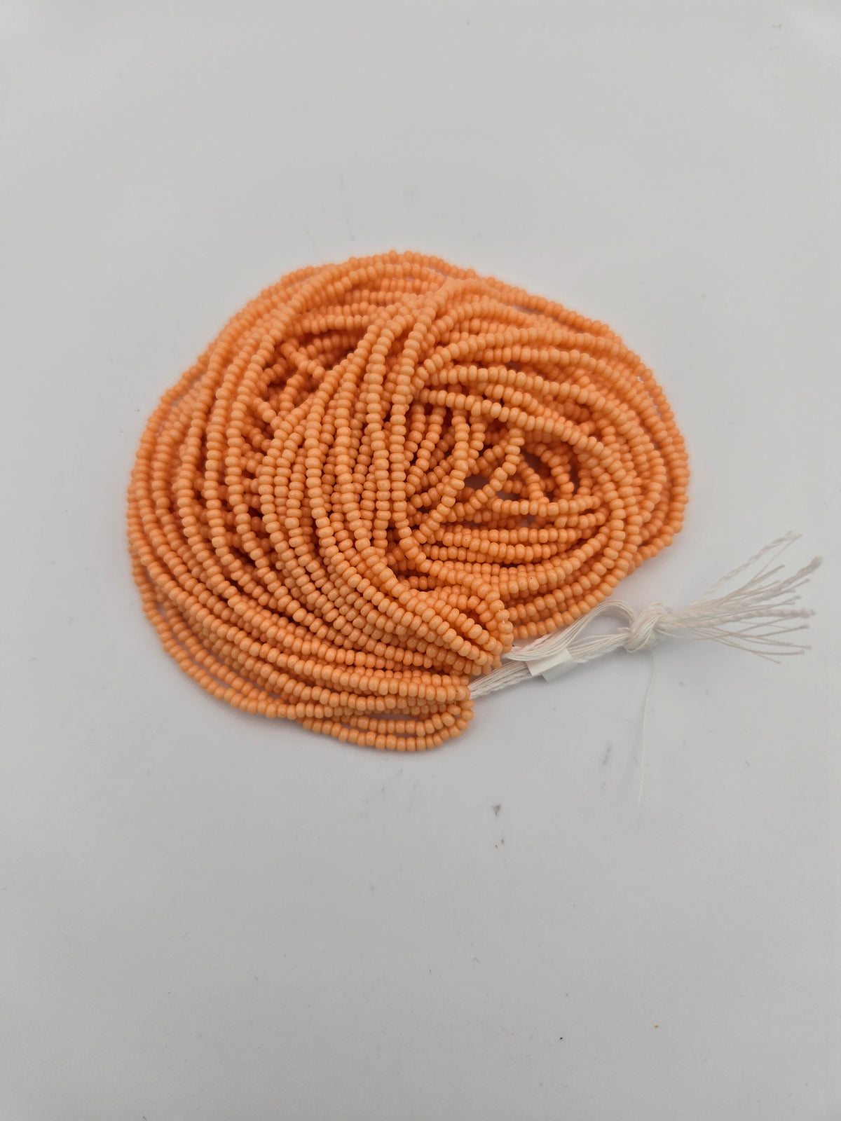 Czech Seed Bead 11/0 Orange Chalk Dyed Solgel Strung