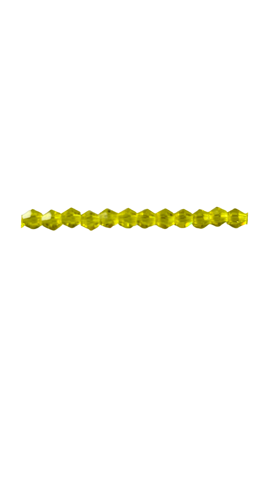 Bicone 4mm Tr. Yellow