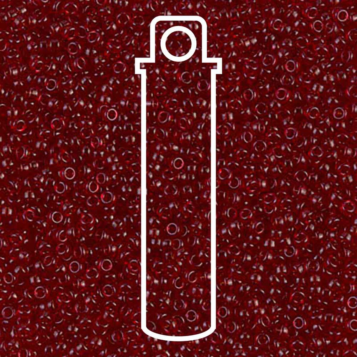 Miyuki Round 15/0 Transparent Dark Ruby  8.2 Gm/Tb