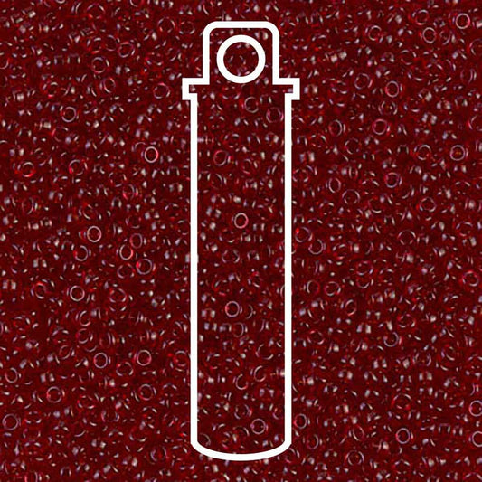 Miyuki Round 15/0 Transparent Dark Ruby  8.2 Gm/Tb