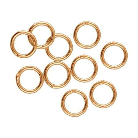 Soldered Jump Ring 6mm 20g Copper Plated-50 Pieces
